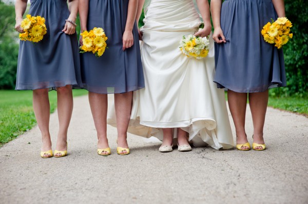 yellow-bridesmaid-shoes-and-bouquets yellow-bridesmaid-shoes-and-bouquets