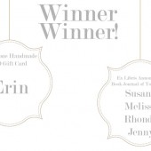 Happy Weekend + Giveaway Winners!