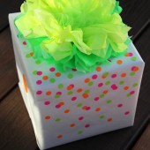 DIY Neon Gift Wrap