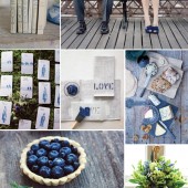 Inspiration: A Berry Blue + Weathered Wood Wedding