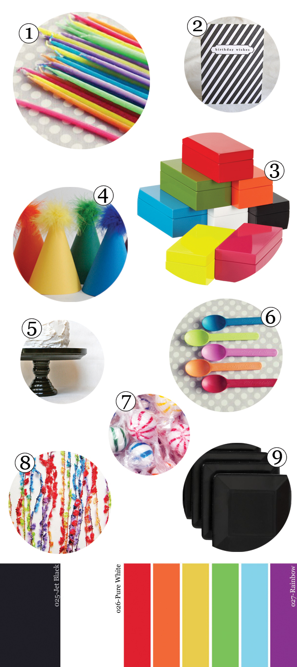 black-white-rainbow-birthday-party black-white-rainbow-birthday-party