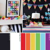 Hue It Yourself: Black + White + Rainbow All Over