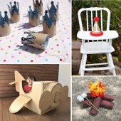 Recycled Cardboard Party Crafts
