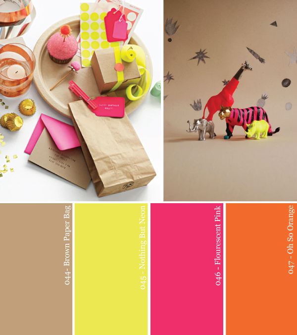 party-color-palette-kraft-paper-neon-pink-green-yellow-orange party-color-palette-kraft-paper-neon-pink-green-yellow-orange