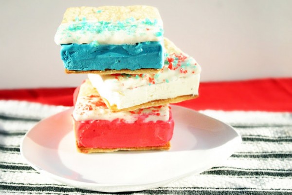 Red White and Blue Ice Cream Sandwiches Red White and Blue Ice Cream Sandwiches