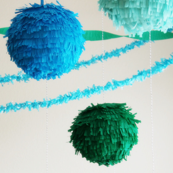 DIY Fringe Lantern Pinata DIY Fringe Lantern Pinata