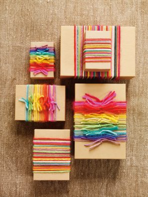 Rainbow Yarn Gift Wrap Rainbow Yarn Gift Wrap