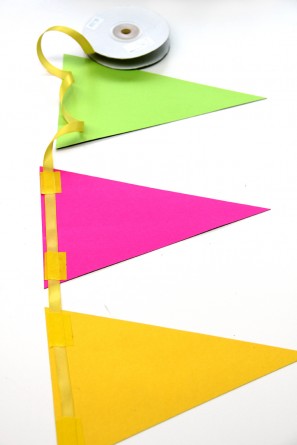 DIY Neon Bunting