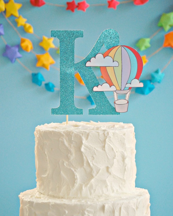 Hot Air Balloon Cake Topper