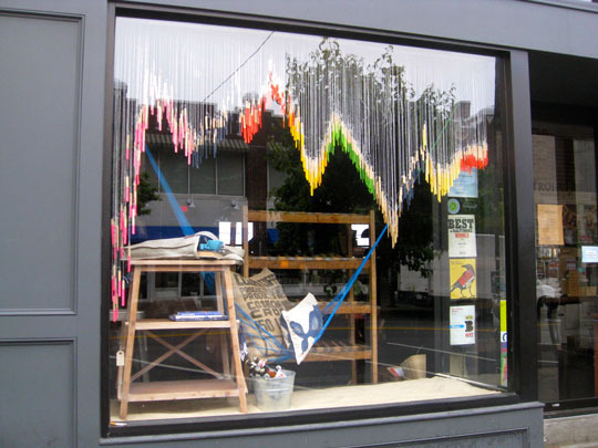 Popsicle Stick Window Display Popsicle Stick Window Display