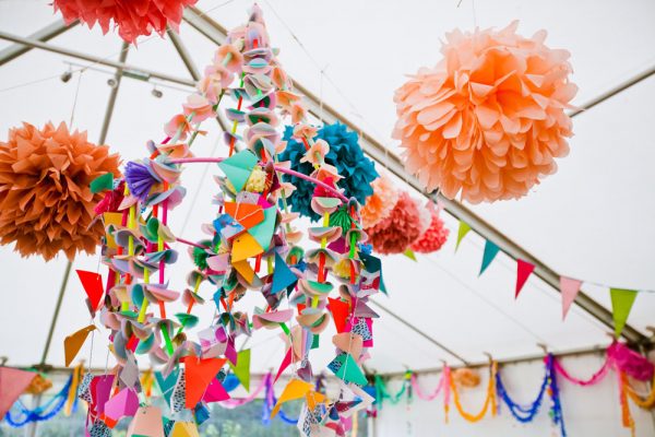 paper-chandelier-and-pom-poms paper-chandelier-and-pom-poms