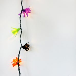 DIY Fringe String Lights
