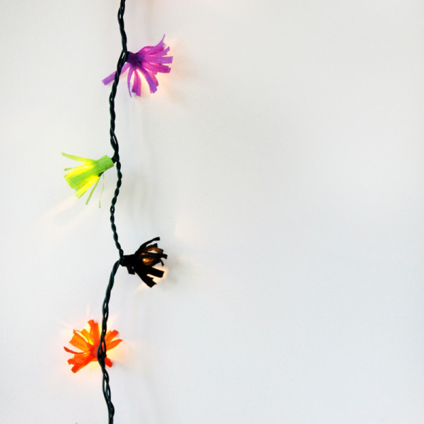 DIY Fringe String Lights | Studio DIY