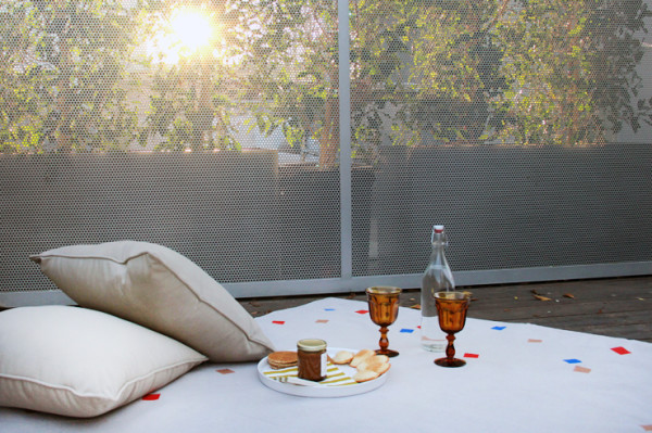 DIY Geometric Square Picnic Blanket DIY Geometric Square Picnic Blanket