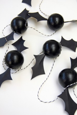 DIY Bat Garland Step 7