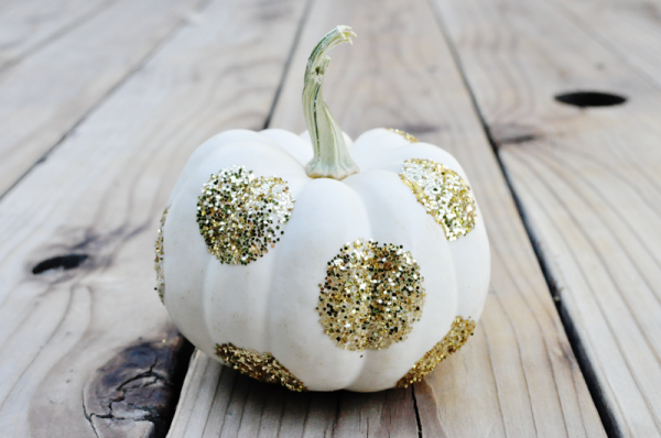 DIY Glitter Pumpkins