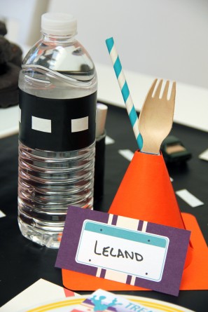 License Plate Place Cards and Traffic Cones License Plate Place Cards and Traffic Cones