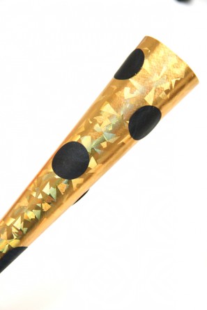 Gold and Black Polka Dot Party Horns