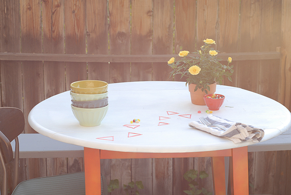 DIY Embroidered Table