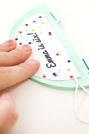 DIY Honeycomb Party Invites