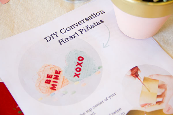 Conversation Heart Pinata Instructions