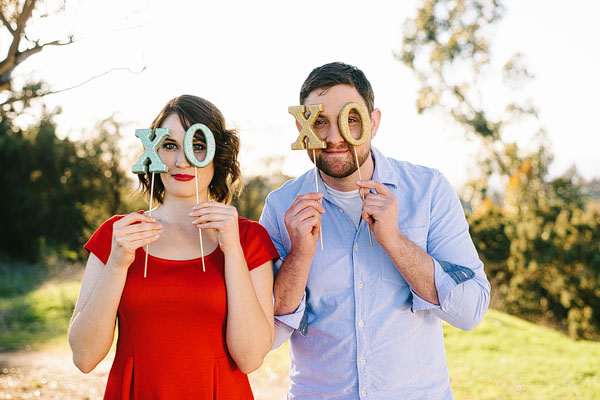 DIY Glitter Valentines Day Props