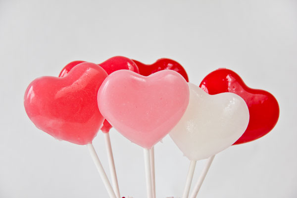 DIY Heart Lollipops for Valentine's Day