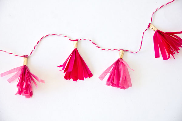 DIY Mini Tassel Garland