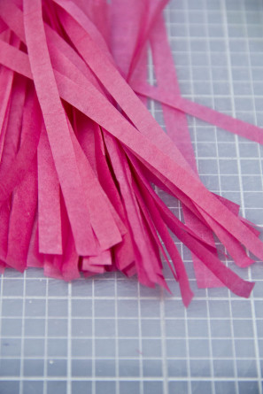 DIY Mini Tissue Paper Tassels