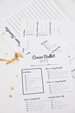 DIY Printable Oscar Ballot