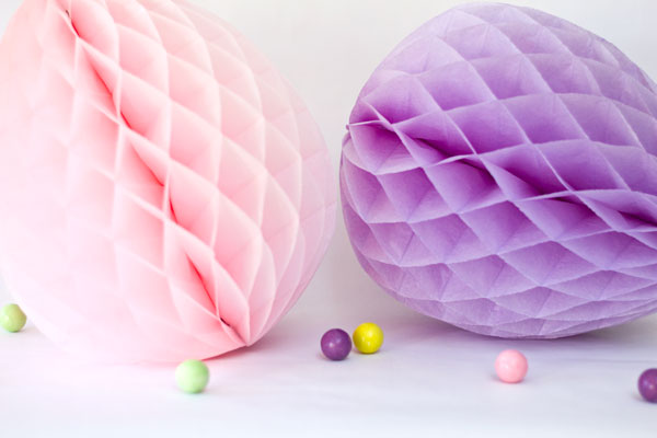 Honeycomb Easter Eggs