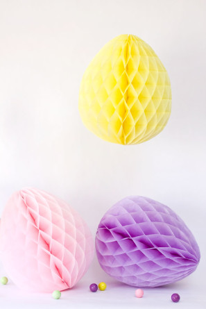 Honeycomb Eggs DIY