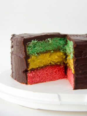 Italian Rainbow Cookie Cake