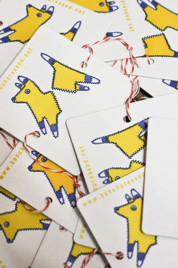 Bench Pressed Pinata Business Card