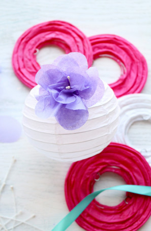 DIY Paper Flower Lanterns