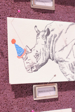 Party Hat Rhino Card Papillon Press