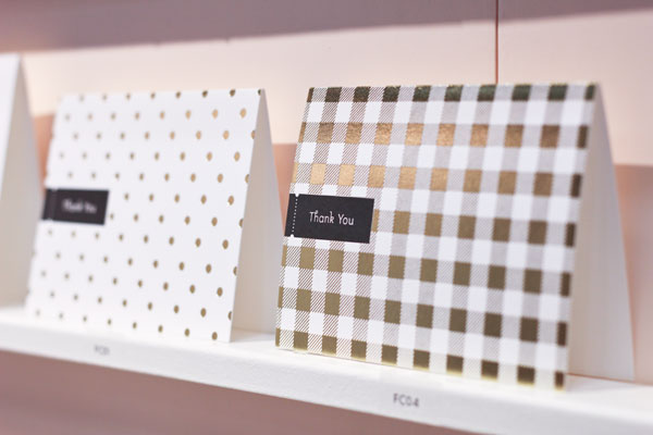 Pei Design Gold Thank You Cards