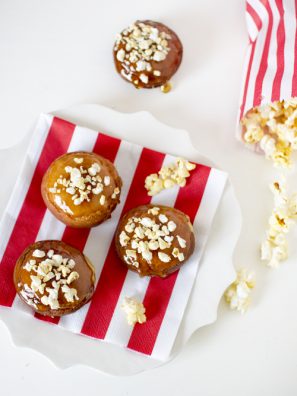 Popcorn Topped Donut Recipe