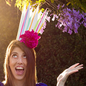 DIY Fresh Flower Party Crowns