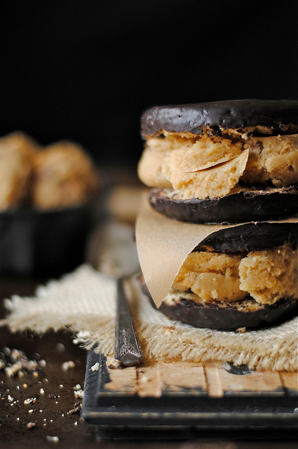 Chocolate Donut Ice Cream Sandwiches