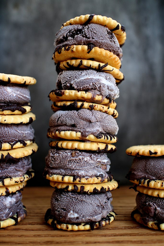 Ritz Cracker Ice Cream Sandwiches