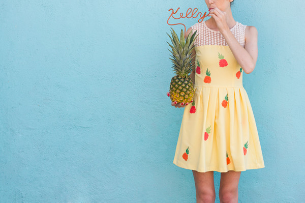 DIY Pineapple Dress Tutorial