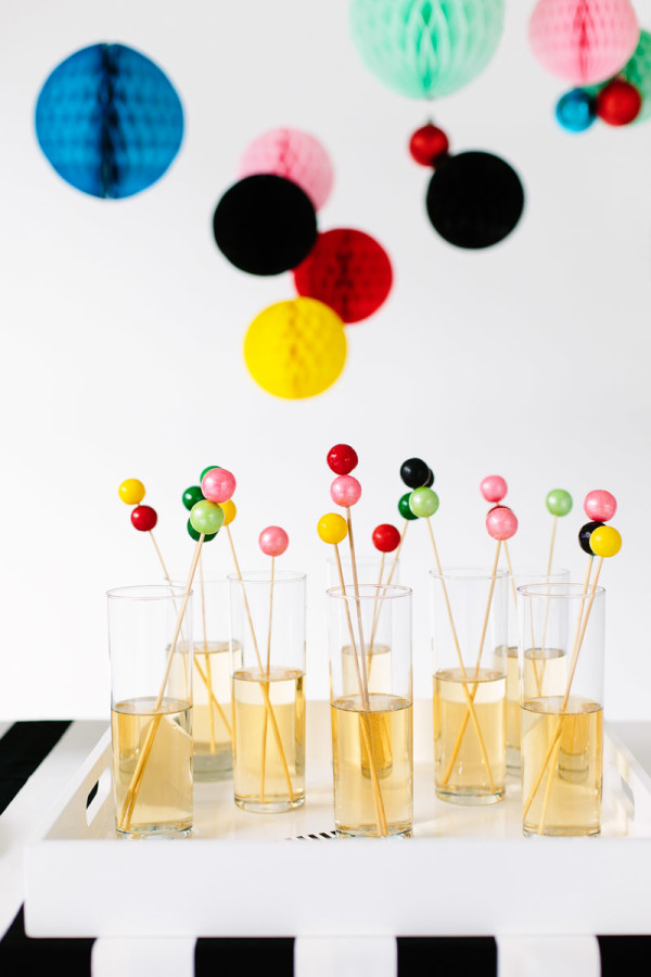 DIY Gumball Drink Stirrers