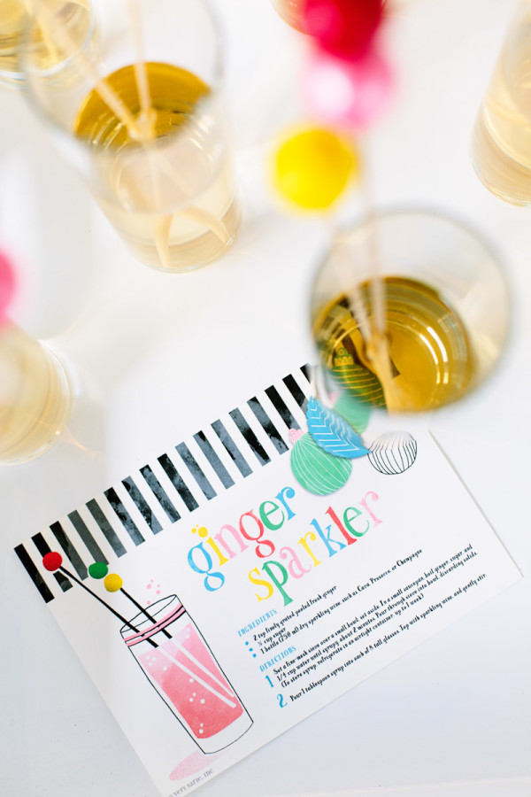 Free Printable Cocktail Recipe Card