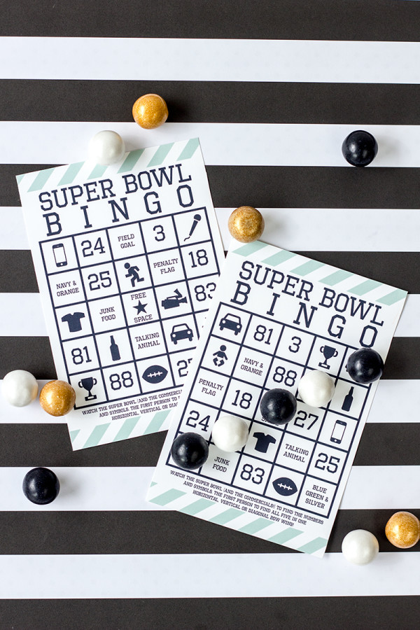 Super Bowl Bingo for 2014