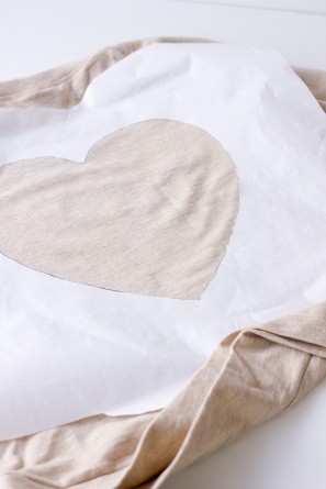 DIY Jeweled Heart Sweatshirt