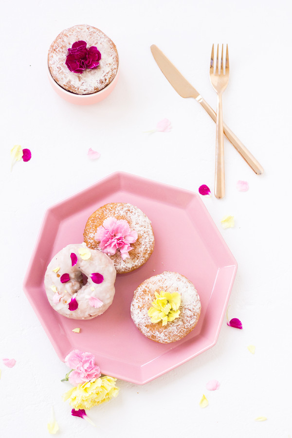 Edible Flower Donuts