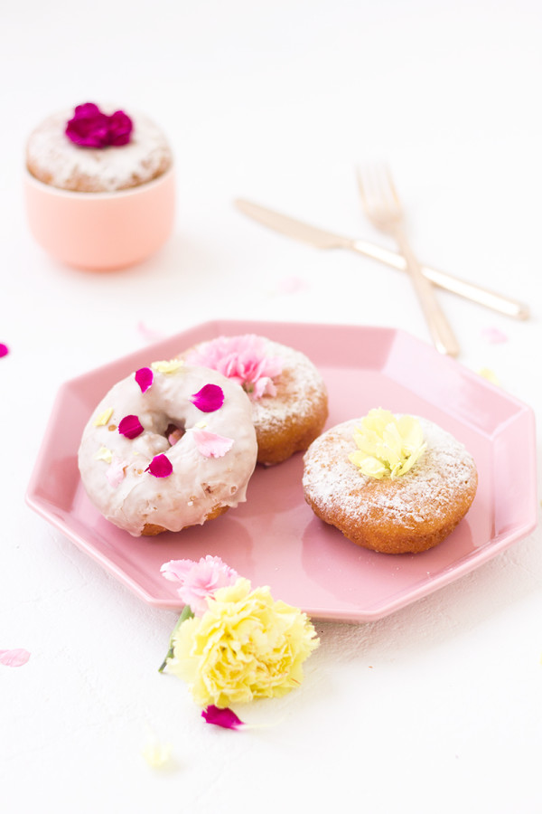 Edible Flower Donuts