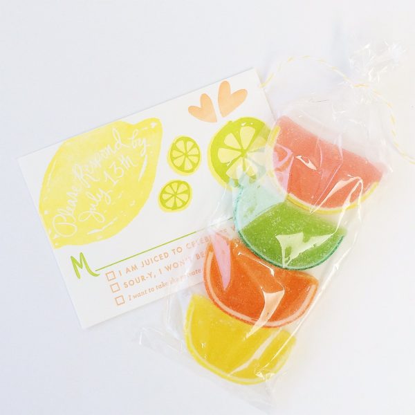 Citrus Bridal Shower Invitations