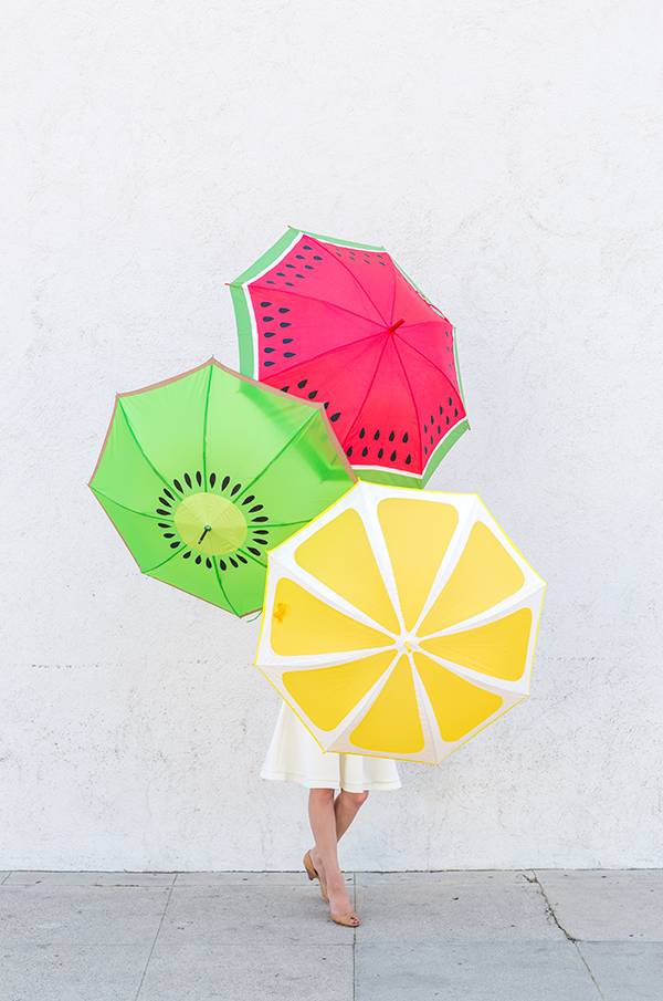 DIY Fruit Slice Umbrellas - Studio DIY